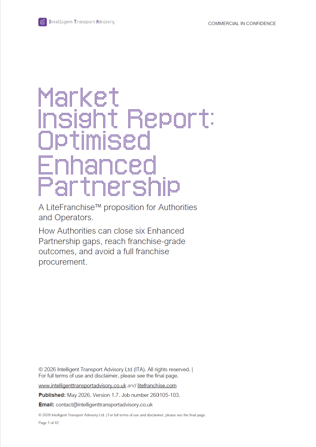 Market Insight Report: Optimised Enhanced Partnership