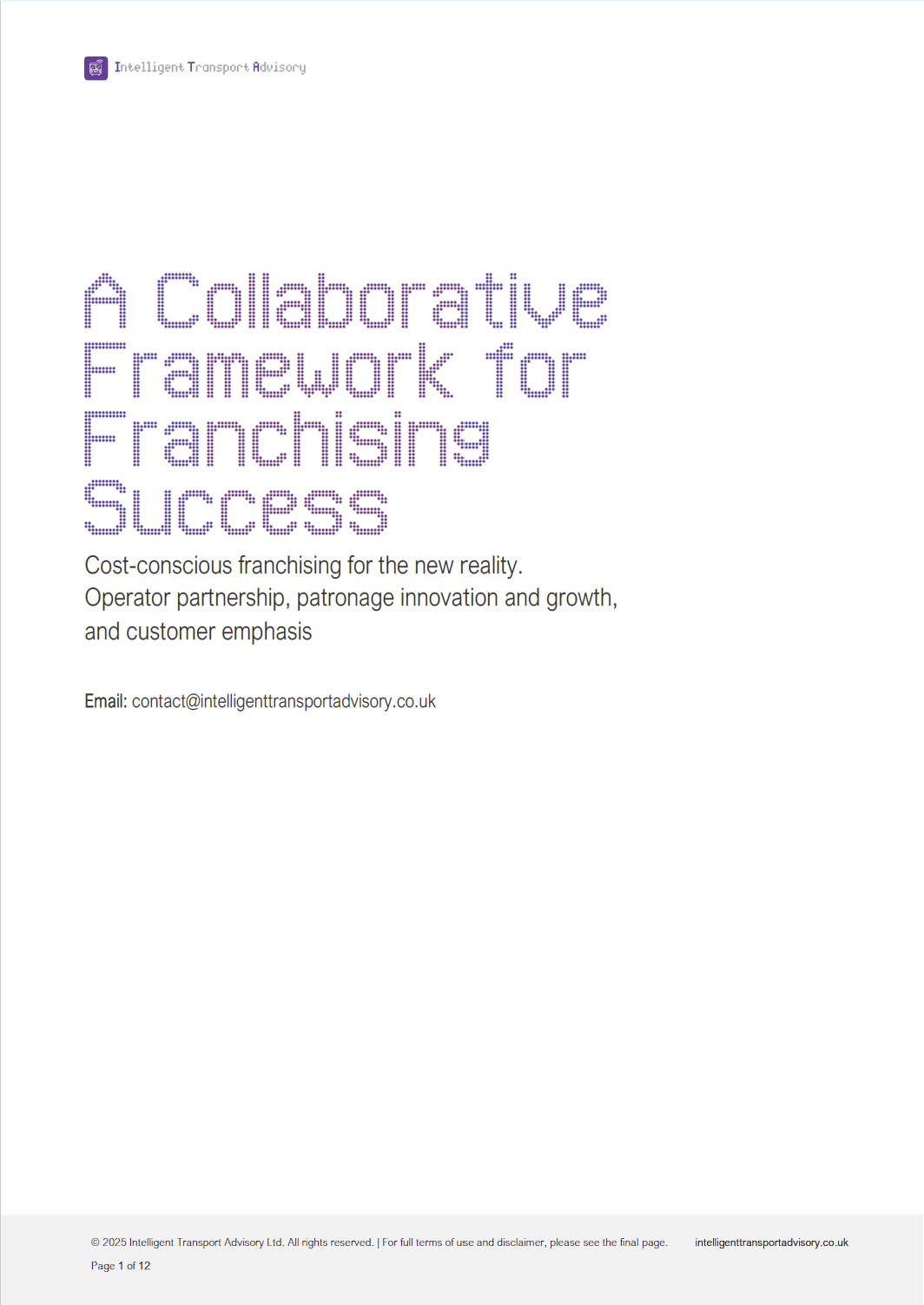 A Collaborative Framework for Franchising Success